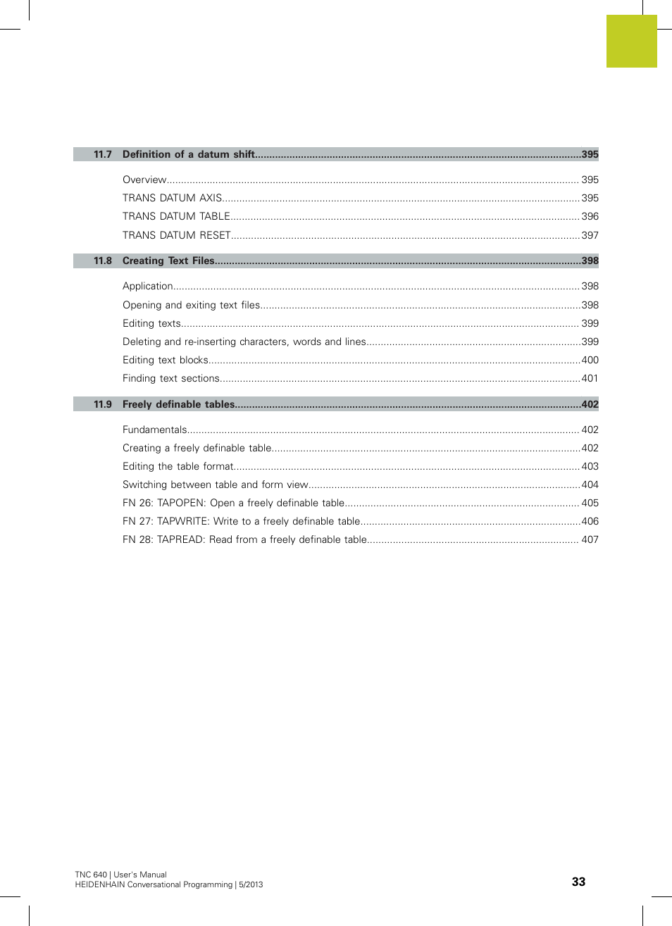 HEIDENHAIN TNC 640 (34059x-02) User Manual | Page 33 / 662