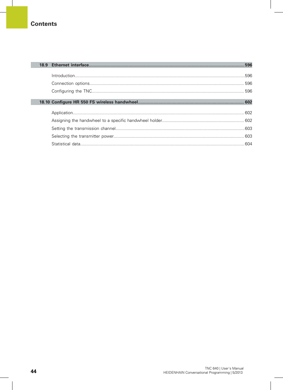 HEIDENHAIN TNC 640 (34059x-02) User Manual | Page 44 / 662