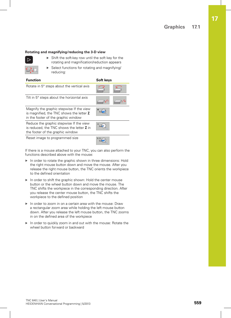 Graphics 17.1 | HEIDENHAIN TNC 640 (34059x-02) User Manual | Page 559 / 662