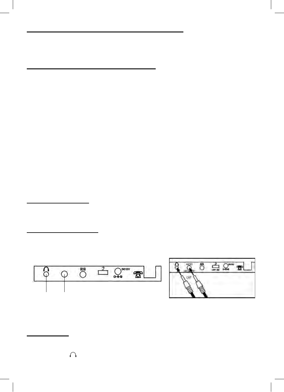 Using audio and telephone headset accessory jacks | ClearSounds v407 User Manual | Page 18 / 108