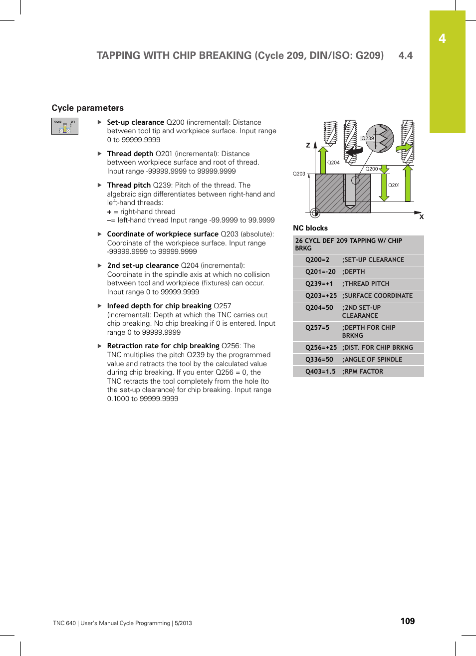 Cycle parameters | HEIDENHAIN TNC 640 (34059x-02) Cycle programming User Manual | Page 109 / 581