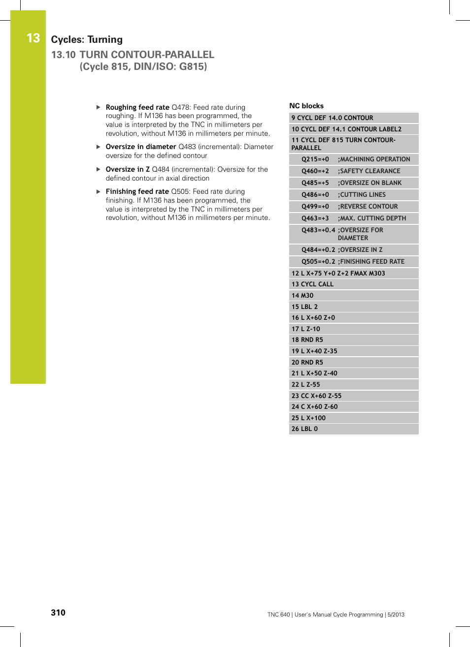 HEIDENHAIN TNC 640 (34059x-02) Cycle programming User Manual | Page 310 / 581