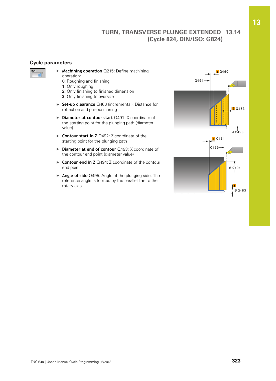 Cycle parameters | HEIDENHAIN TNC 640 (34059x-02) Cycle programming User Manual | Page 323 / 581