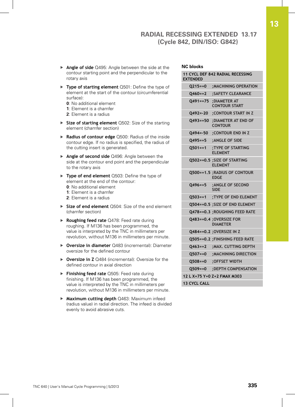 HEIDENHAIN TNC 640 (34059x-02) Cycle programming User Manual | Page 335 / 581