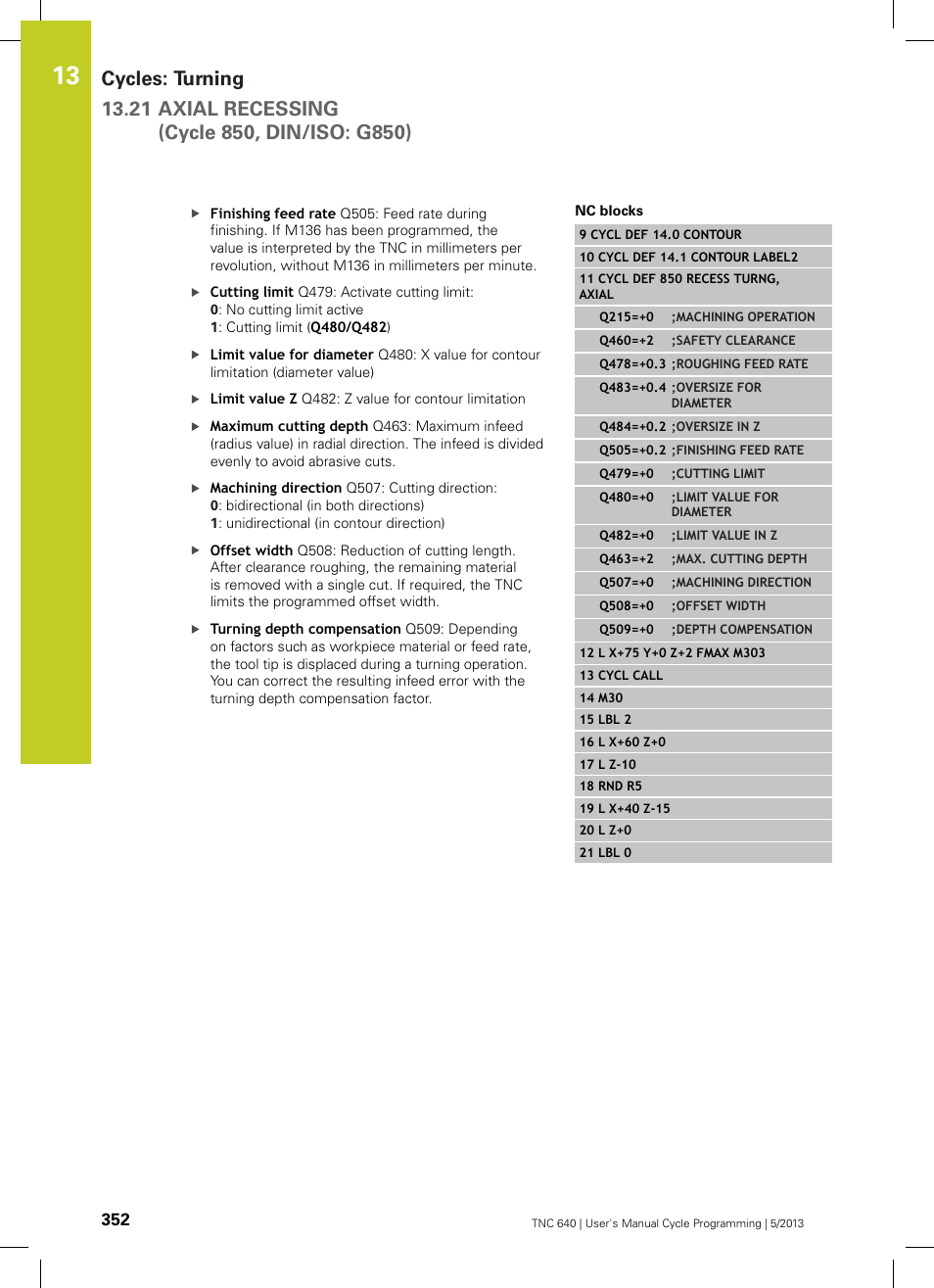 HEIDENHAIN TNC 640 (34059x-02) Cycle programming User Manual | Page 352 / 581