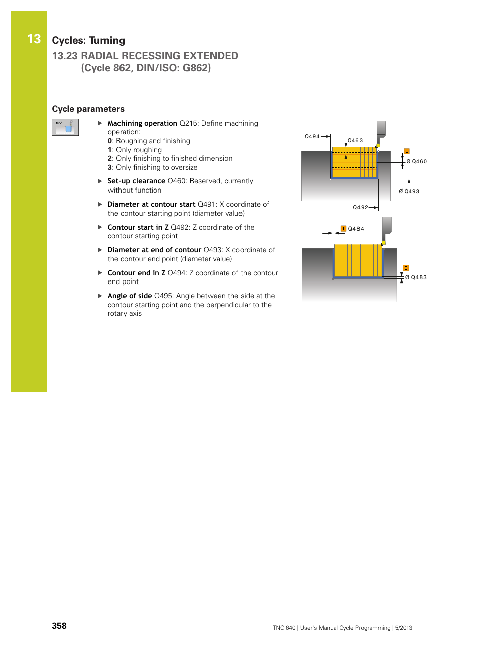 Cycle parameters | HEIDENHAIN TNC 640 (34059x-02) Cycle programming User Manual | Page 358 / 581