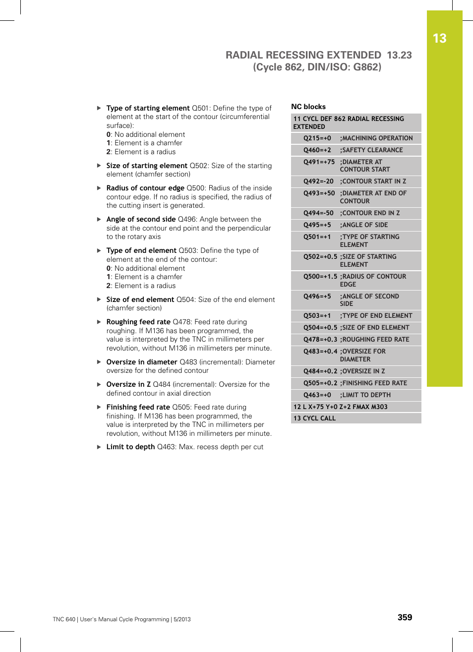 HEIDENHAIN TNC 640 (34059x-02) Cycle programming User Manual | Page 359 / 581