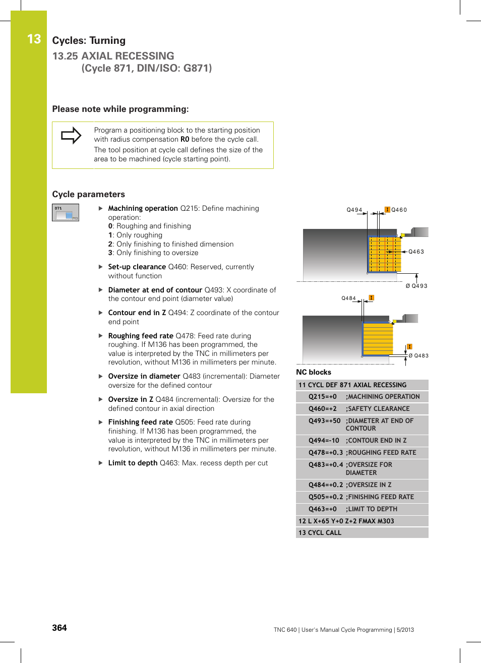 Please note while programming, Cycle parameters | HEIDENHAIN TNC 640 (34059x-02) Cycle programming User Manual | Page 364 / 581