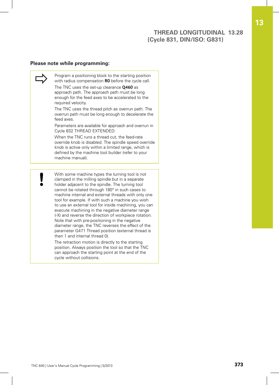 Please note while programming | HEIDENHAIN TNC 640 (34059x-02) Cycle programming User Manual | Page 373 / 581