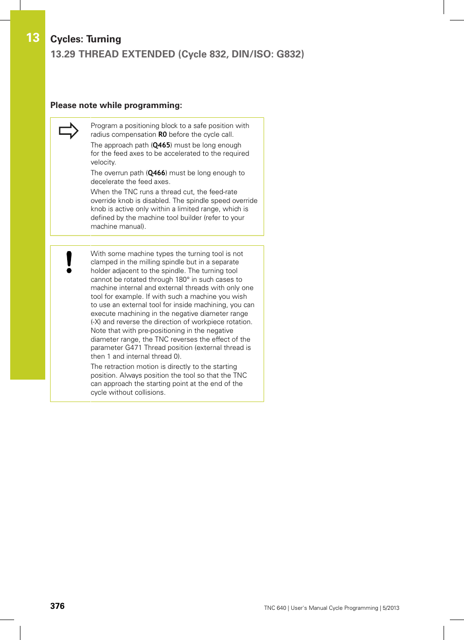 Please note while programming | HEIDENHAIN TNC 640 (34059x-02) Cycle programming User Manual | Page 376 / 581