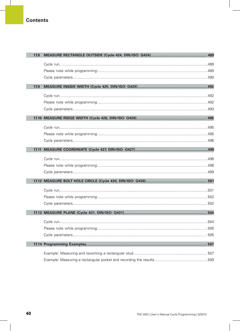 HEIDENHAIN TNC 640 (34059x-02) Cycle programming User Manual | Page 40 / 581