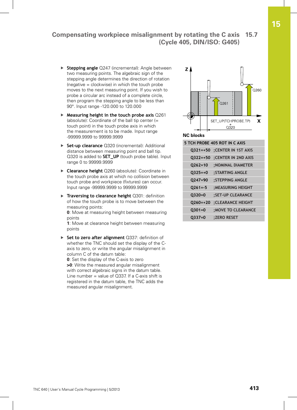 HEIDENHAIN TNC 640 (34059x-02) Cycle programming User Manual | Page 413 / 581