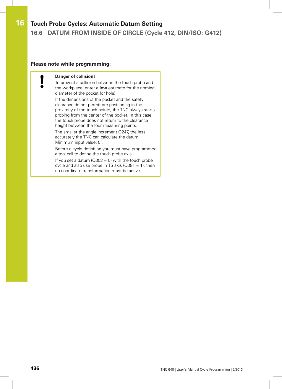 Please note while programming | HEIDENHAIN TNC 640 (34059x-02) Cycle programming User Manual | Page 436 / 581