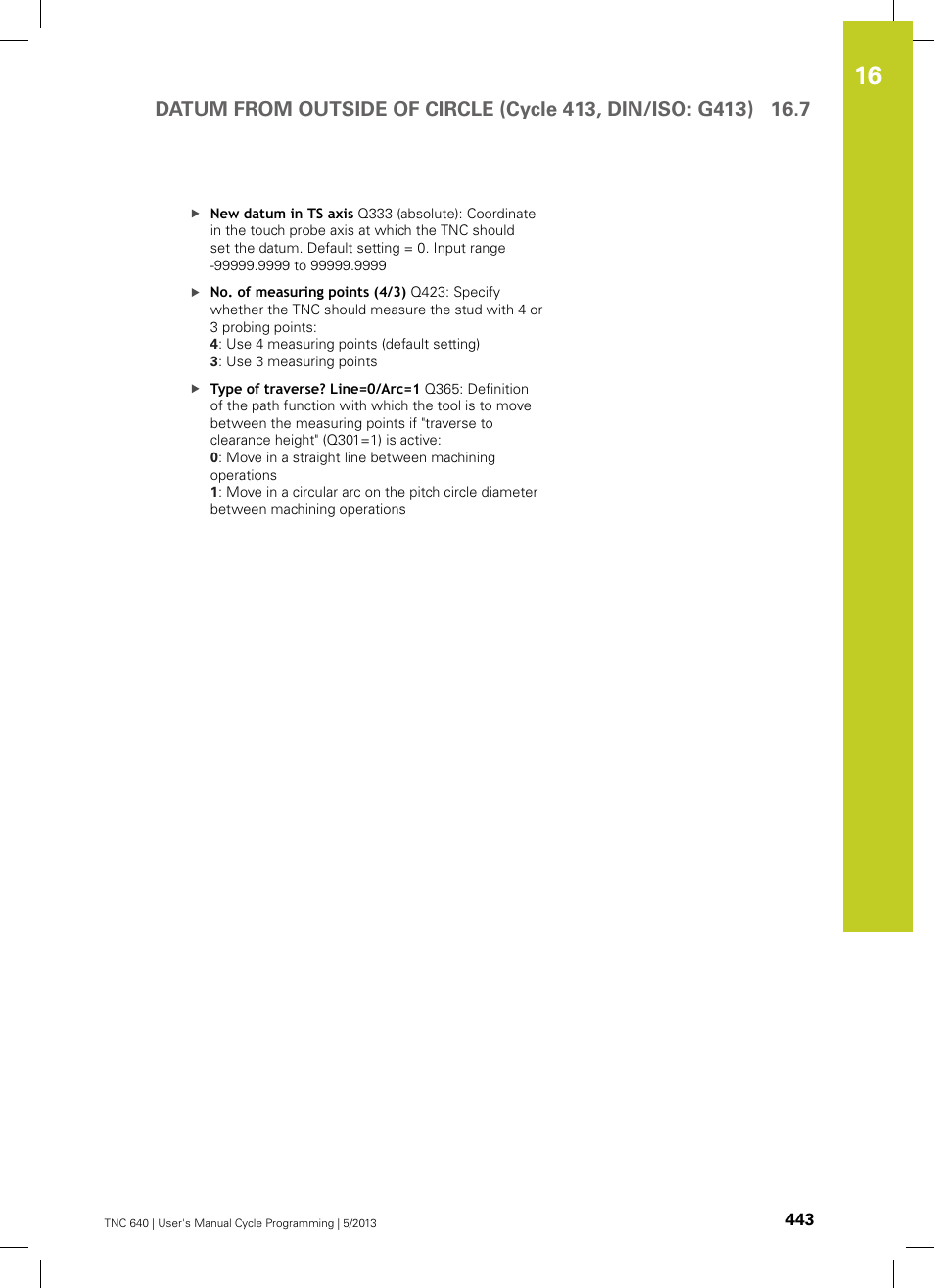 HEIDENHAIN TNC 640 (34059x-02) Cycle programming User Manual | Page 443 / 581