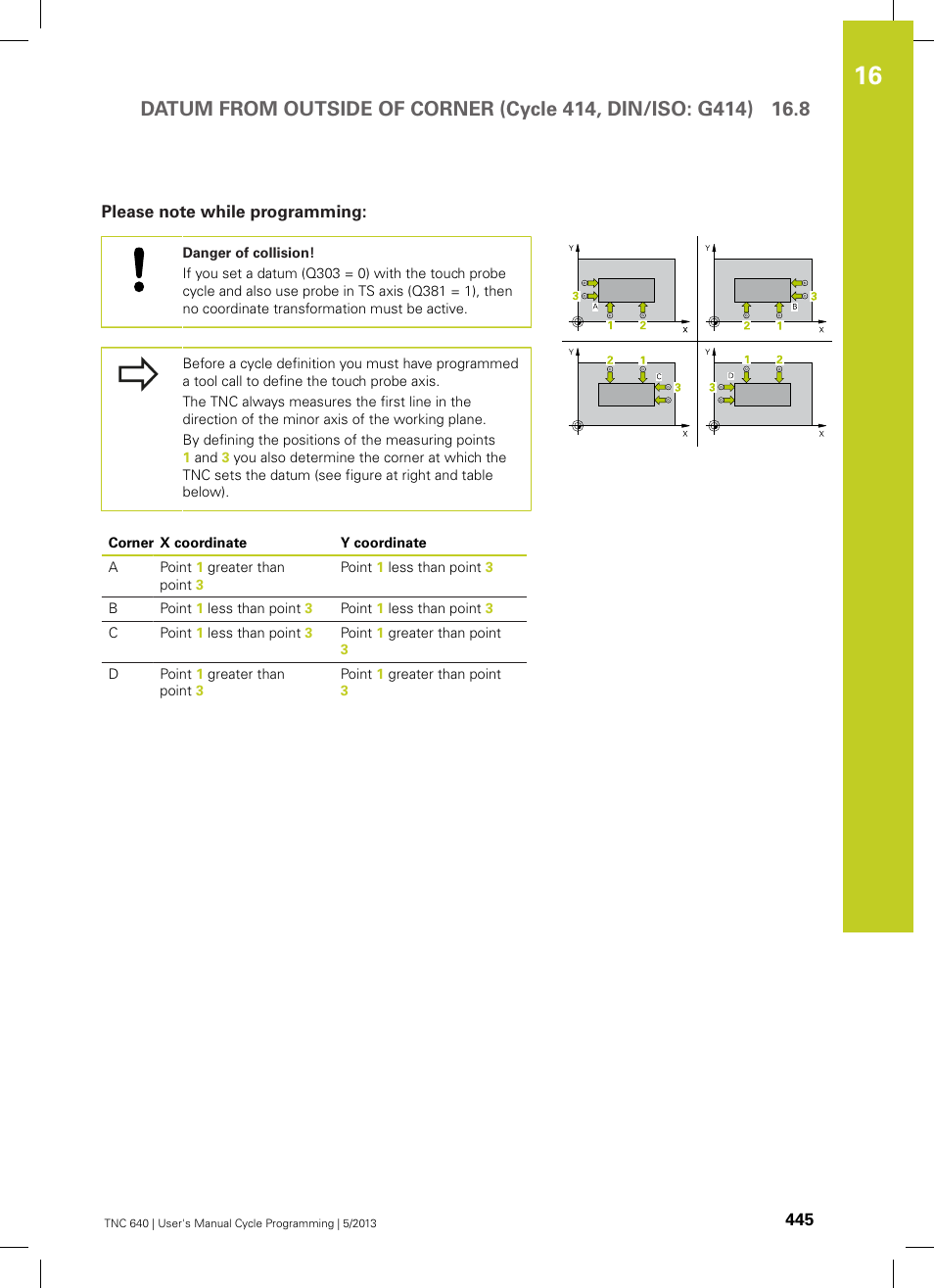 Please note while programming | HEIDENHAIN TNC 640 (34059x-02) Cycle programming User Manual | Page 445 / 581