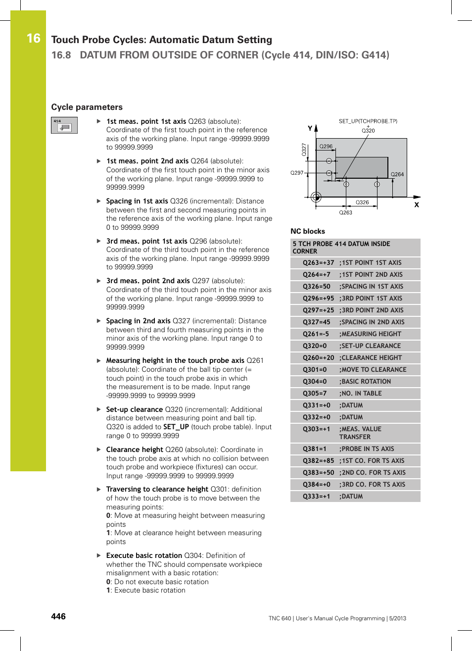 Cycle parameters | HEIDENHAIN TNC 640 (34059x-02) Cycle programming User Manual | Page 446 / 581