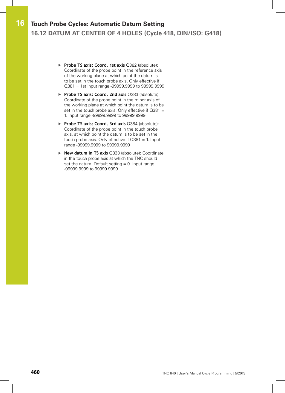 HEIDENHAIN TNC 640 (34059x-02) Cycle programming User Manual | Page 460 / 581