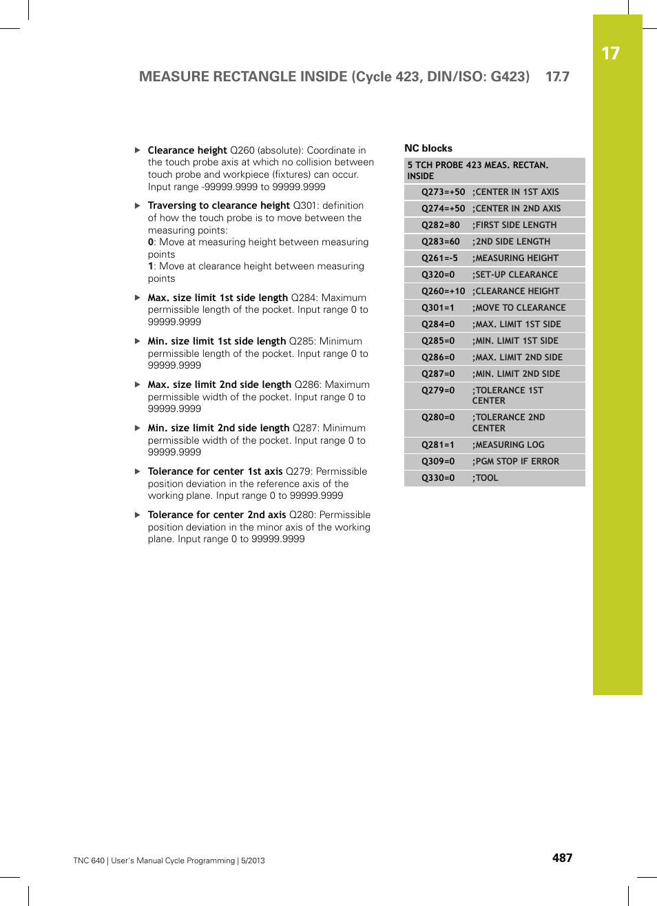 HEIDENHAIN TNC 640 (34059x-02) Cycle programming User Manual | Page 487 / 581