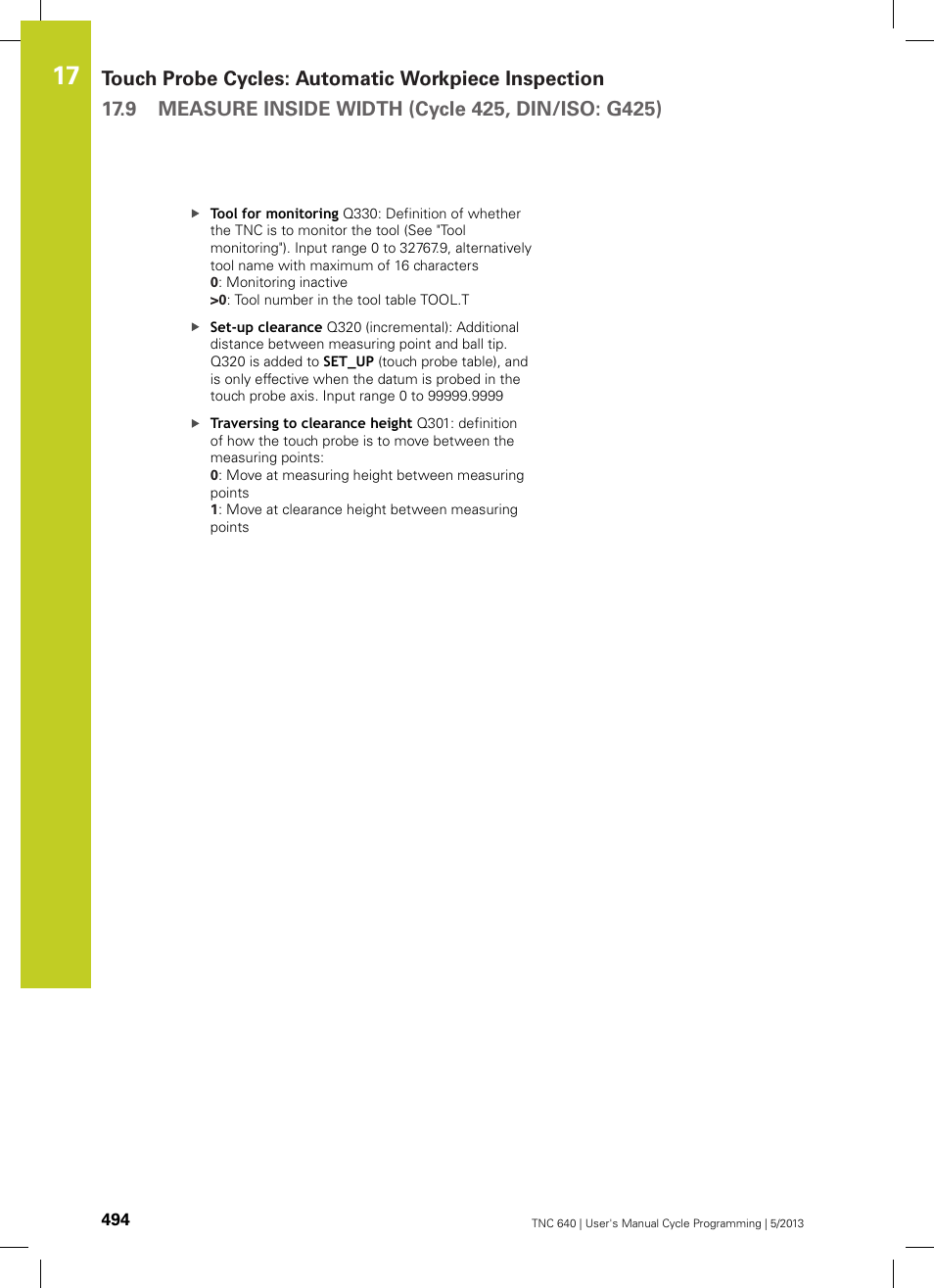 HEIDENHAIN TNC 640 (34059x-02) Cycle programming User Manual | Page 494 / 581
