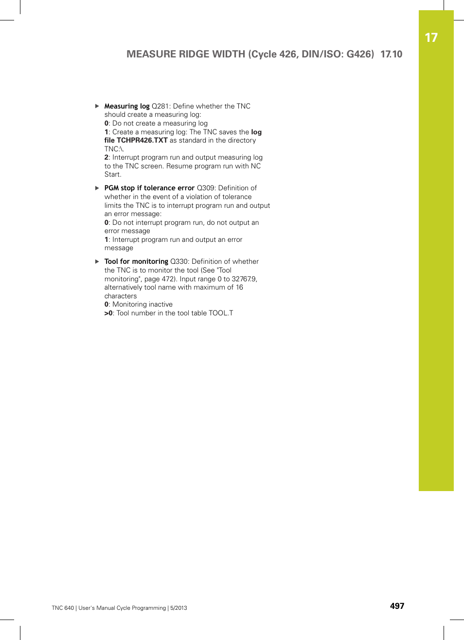 HEIDENHAIN TNC 640 (34059x-02) Cycle programming User Manual | Page 497 / 581