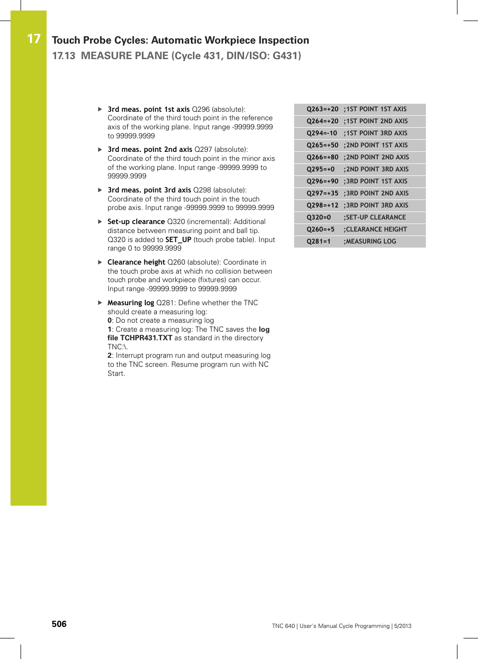 HEIDENHAIN TNC 640 (34059x-02) Cycle programming User Manual | Page 506 / 581