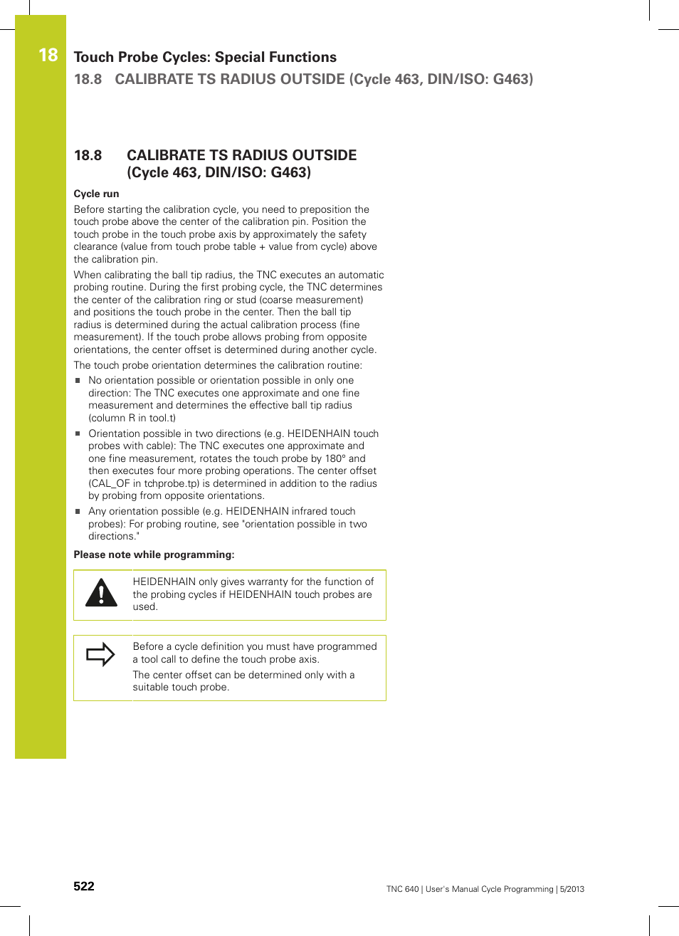 HEIDENHAIN TNC 640 (34059x-02) Cycle programming User Manual | Page 522 / 581