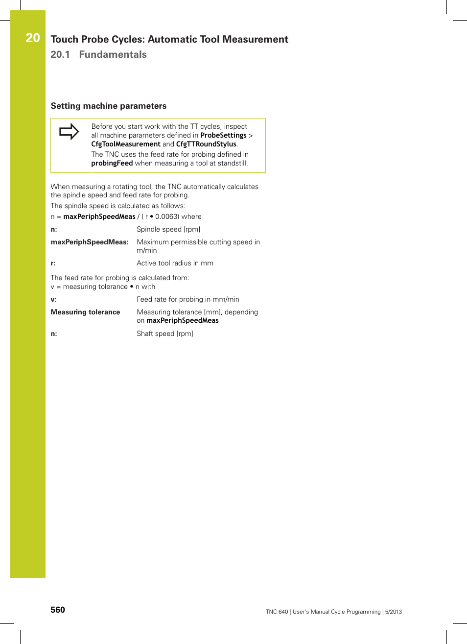 Setting machine parameters | HEIDENHAIN TNC 640 (34059x-02) Cycle programming User Manual | Page 560 / 581