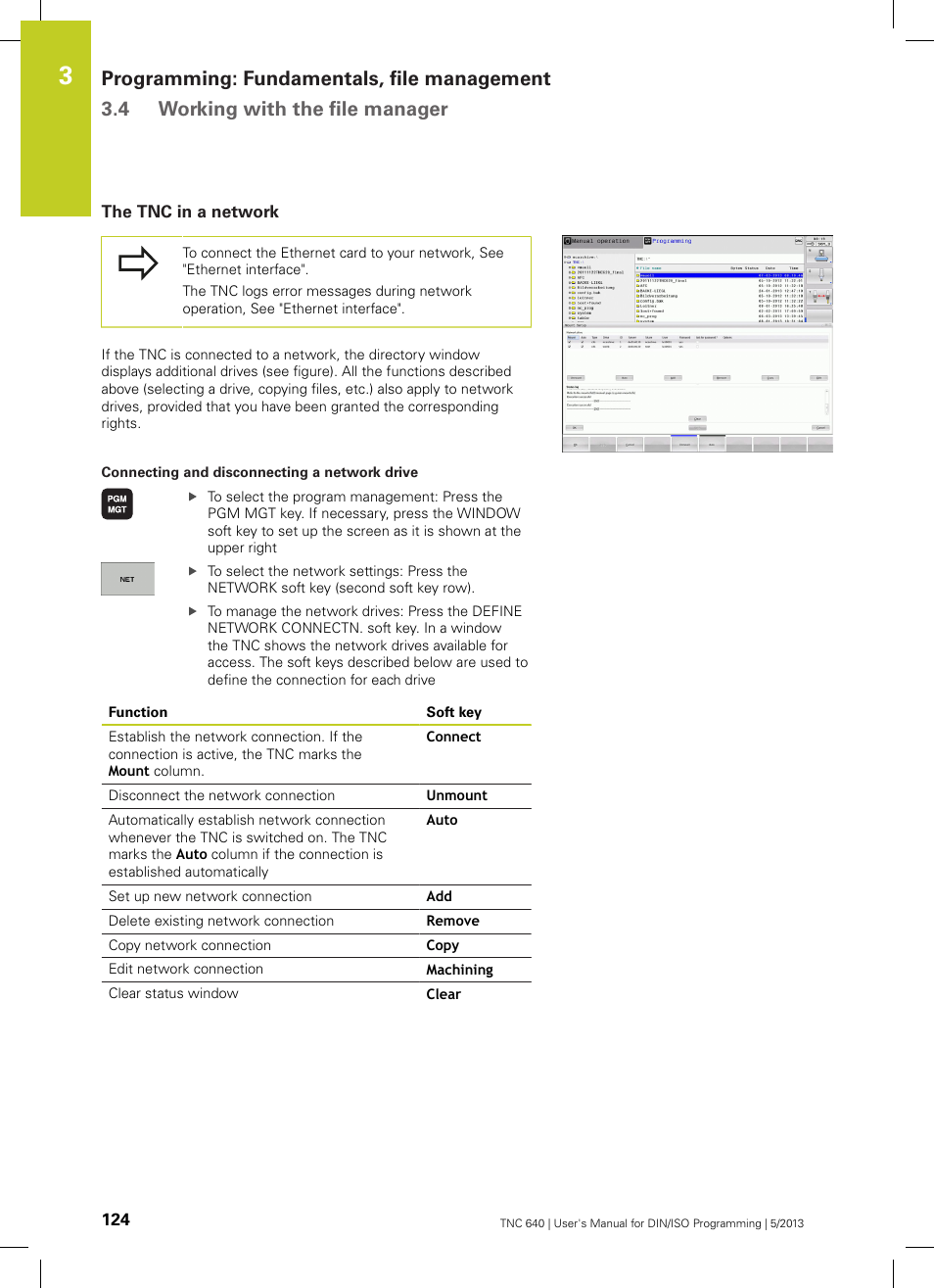 The tnc in a network | HEIDENHAIN TNC 640 (34059x-02) ISO programming User Manual | Page 124 / 620