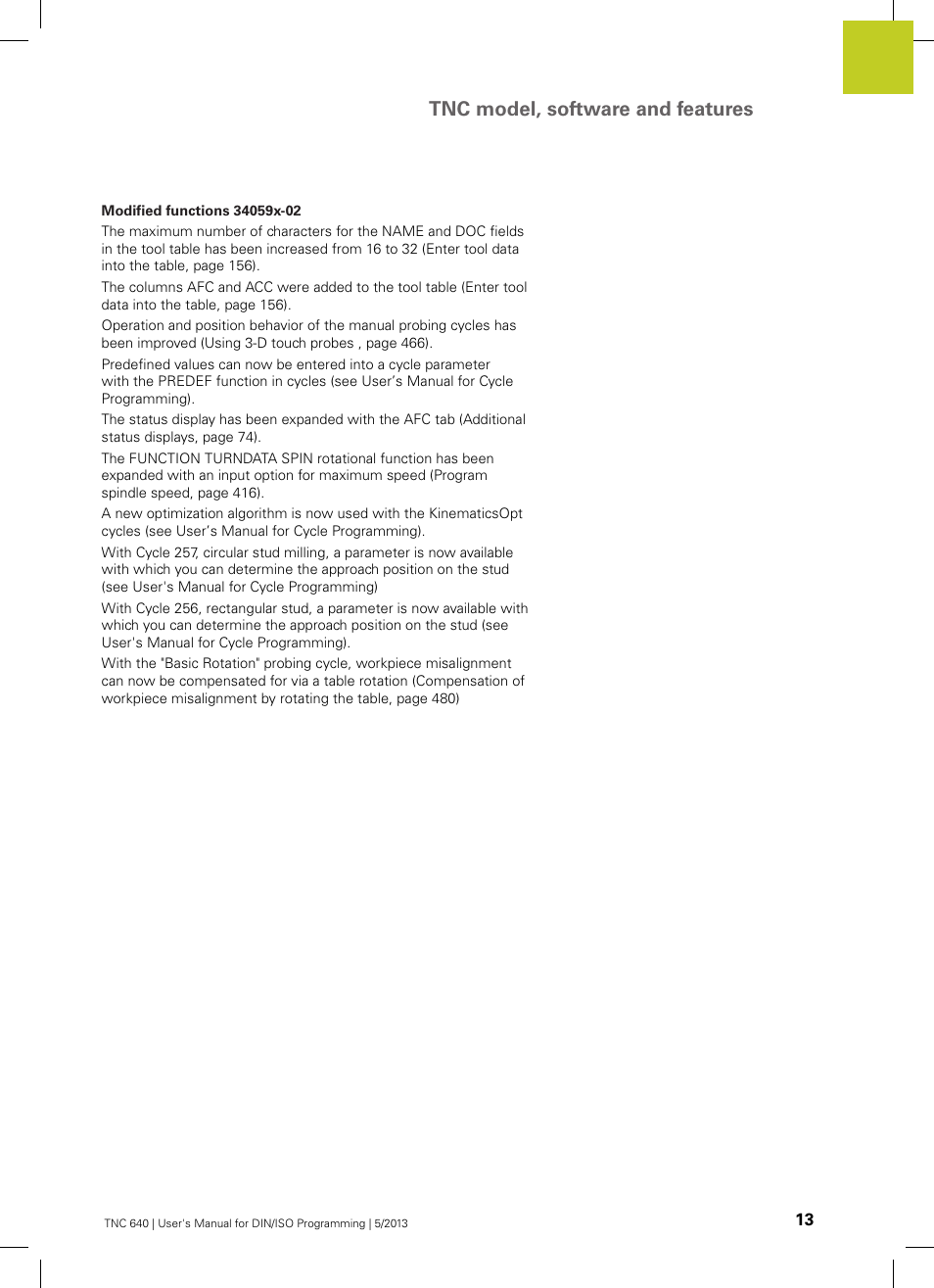 Tnc model, software and features | HEIDENHAIN TNC 640 (34059x-02) ISO programming User Manual | Page 13 / 620