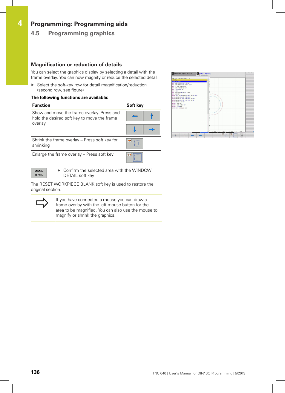 Magnification or reduction of details | HEIDENHAIN TNC 640 (34059x-02) ISO programming User Manual | Page 136 / 620