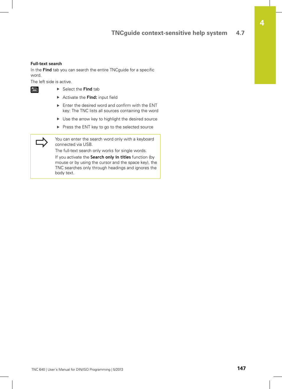 Tncguide context-sensitive help system 4.7 | HEIDENHAIN TNC 640 (34059x-02) ISO programming User Manual | Page 147 / 620