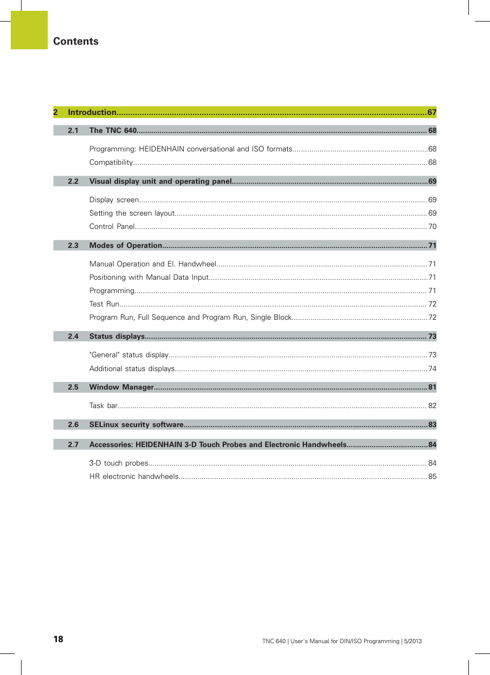 HEIDENHAIN TNC 640 (34059x-02) ISO programming User Manual | Page 18 / 620