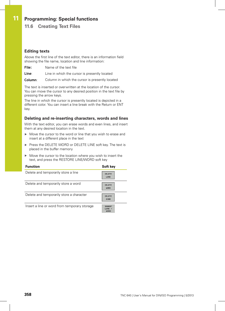 Editing texts | HEIDENHAIN TNC 640 (34059x-02) ISO programming User Manual | Page 358 / 620