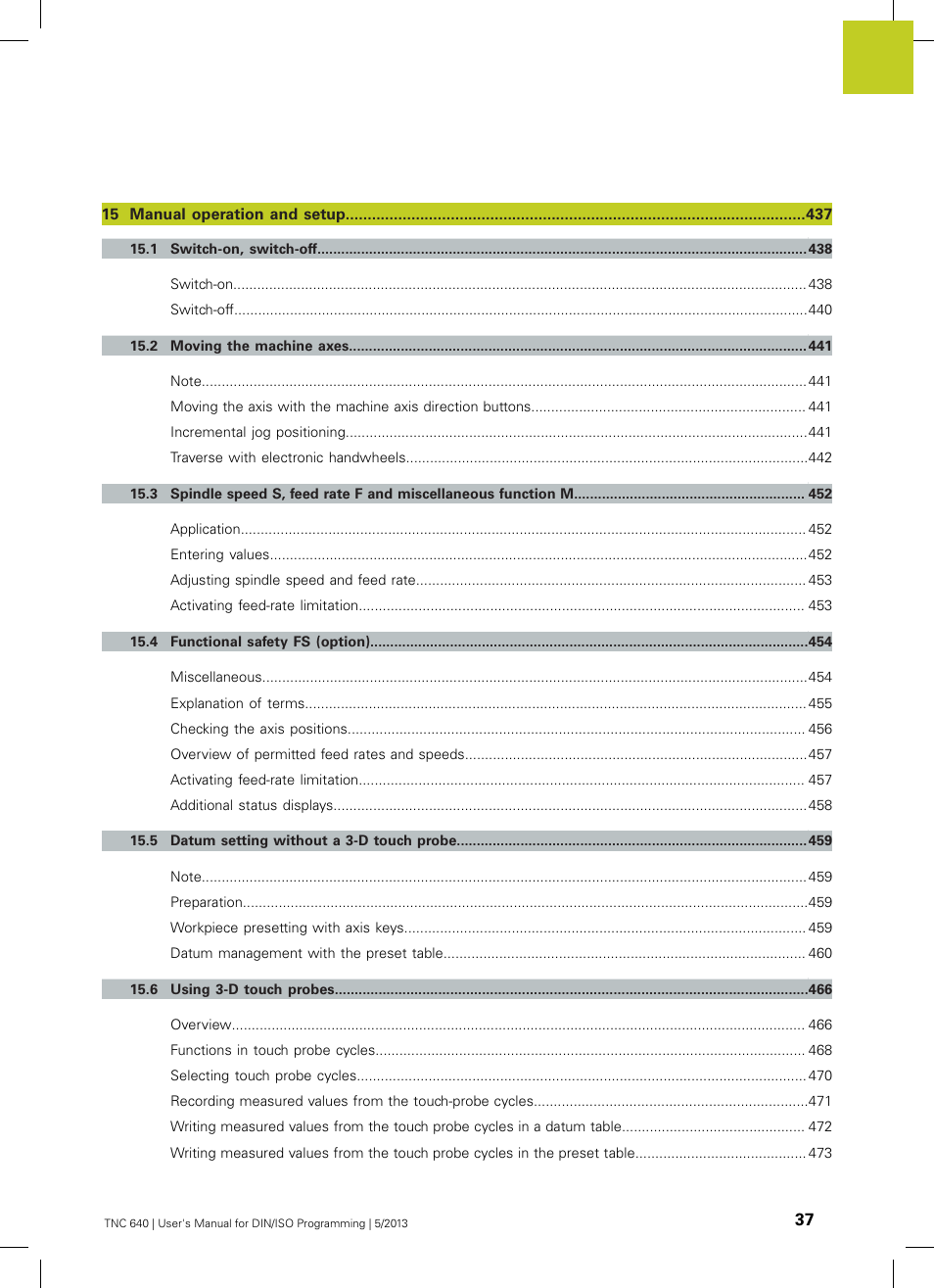 HEIDENHAIN TNC 640 (34059x-02) ISO programming User Manual | Page 37 / 620
