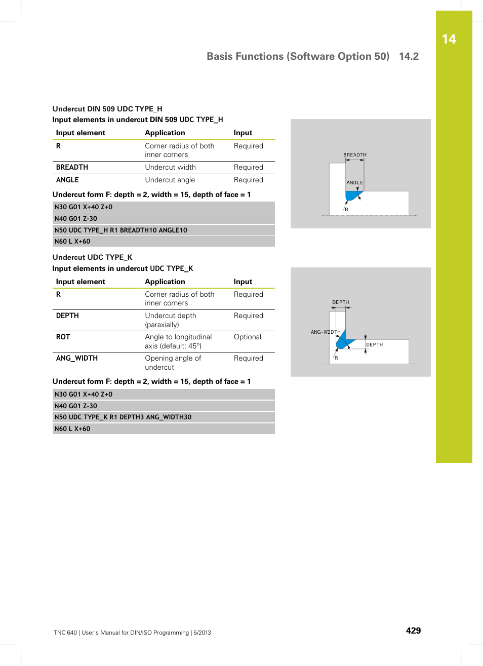 HEIDENHAIN TNC 640 (34059x-02) ISO programming User Manual | Page 429 / 620