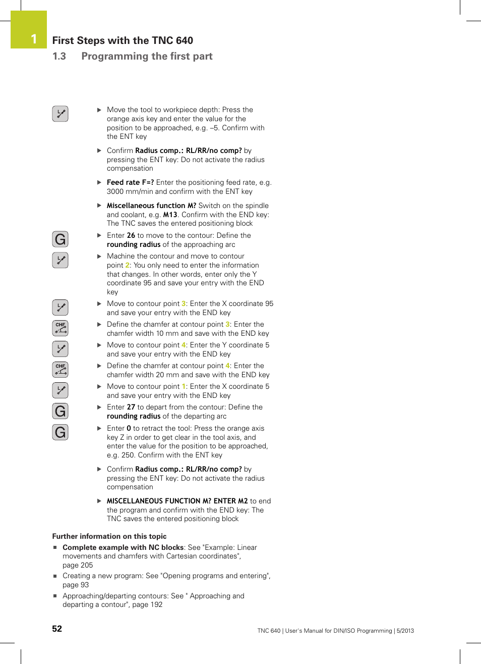 HEIDENHAIN TNC 640 (34059x-02) ISO programming User Manual | Page 52 / 620
