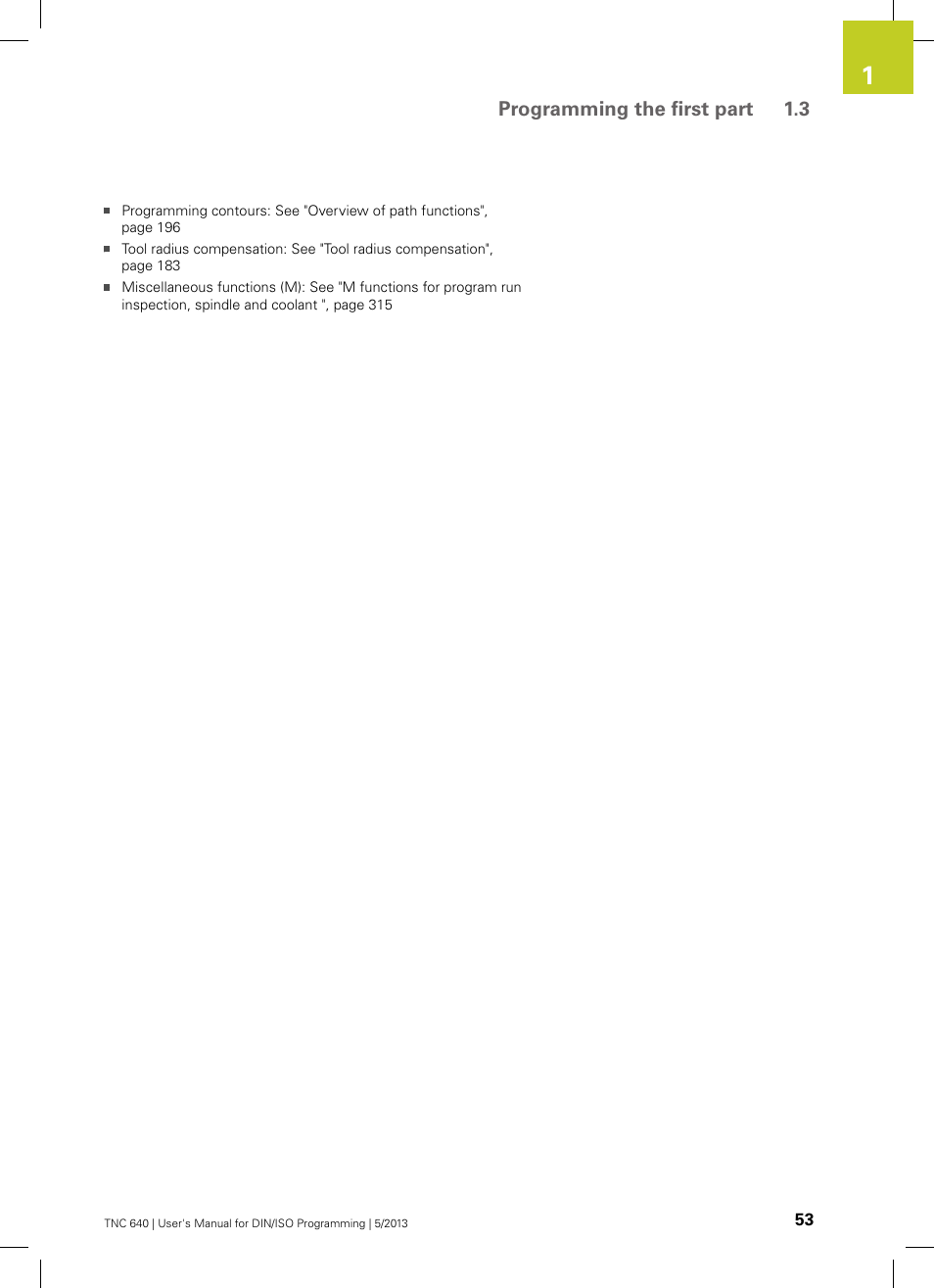 HEIDENHAIN TNC 640 (34059x-02) ISO programming User Manual | Page 53 / 620