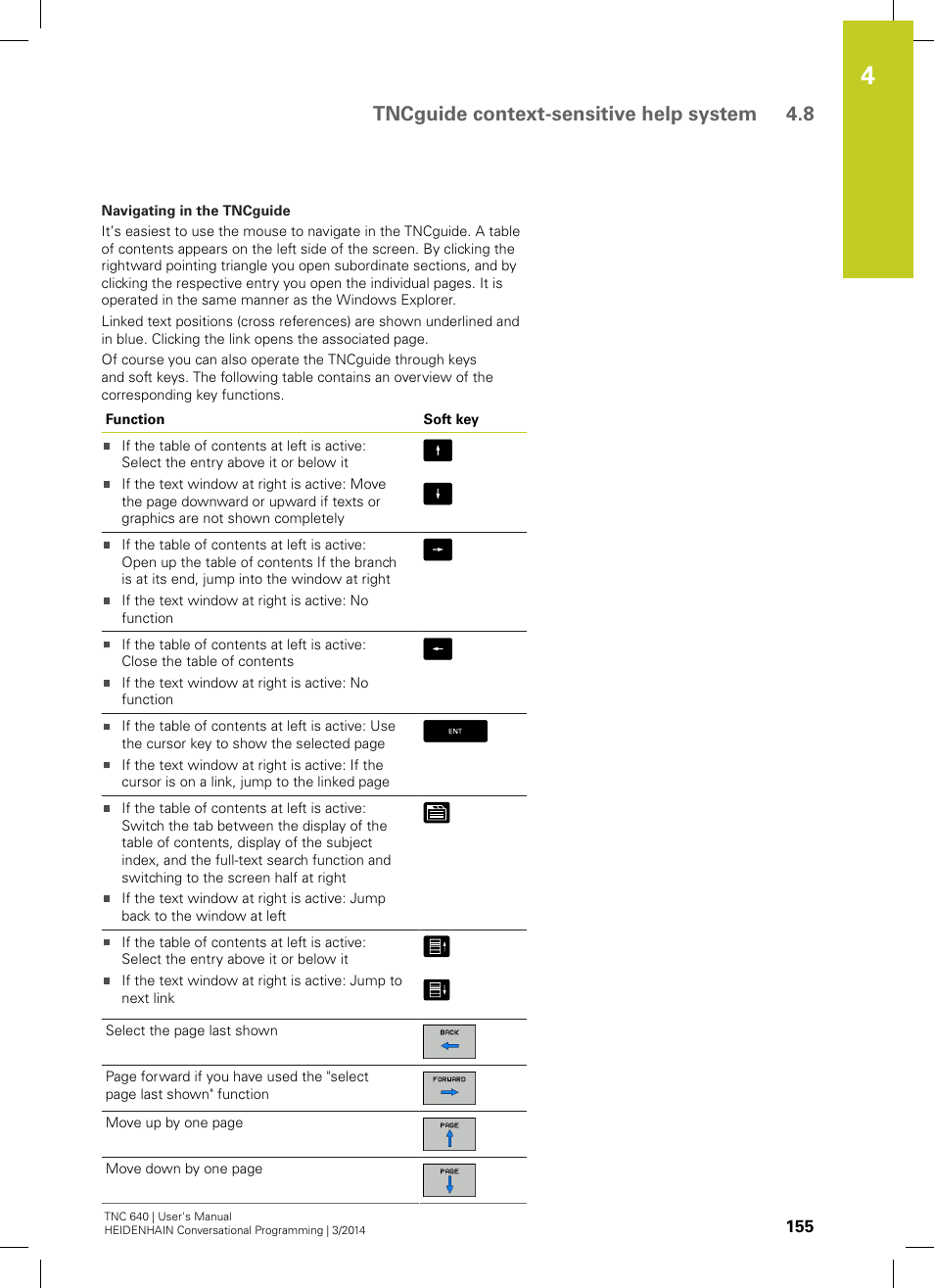 Tncguide context-sensitive help system 4.8 | HEIDENHAIN TNC 640 (34059x-04) User Manual | Page 155 / 679