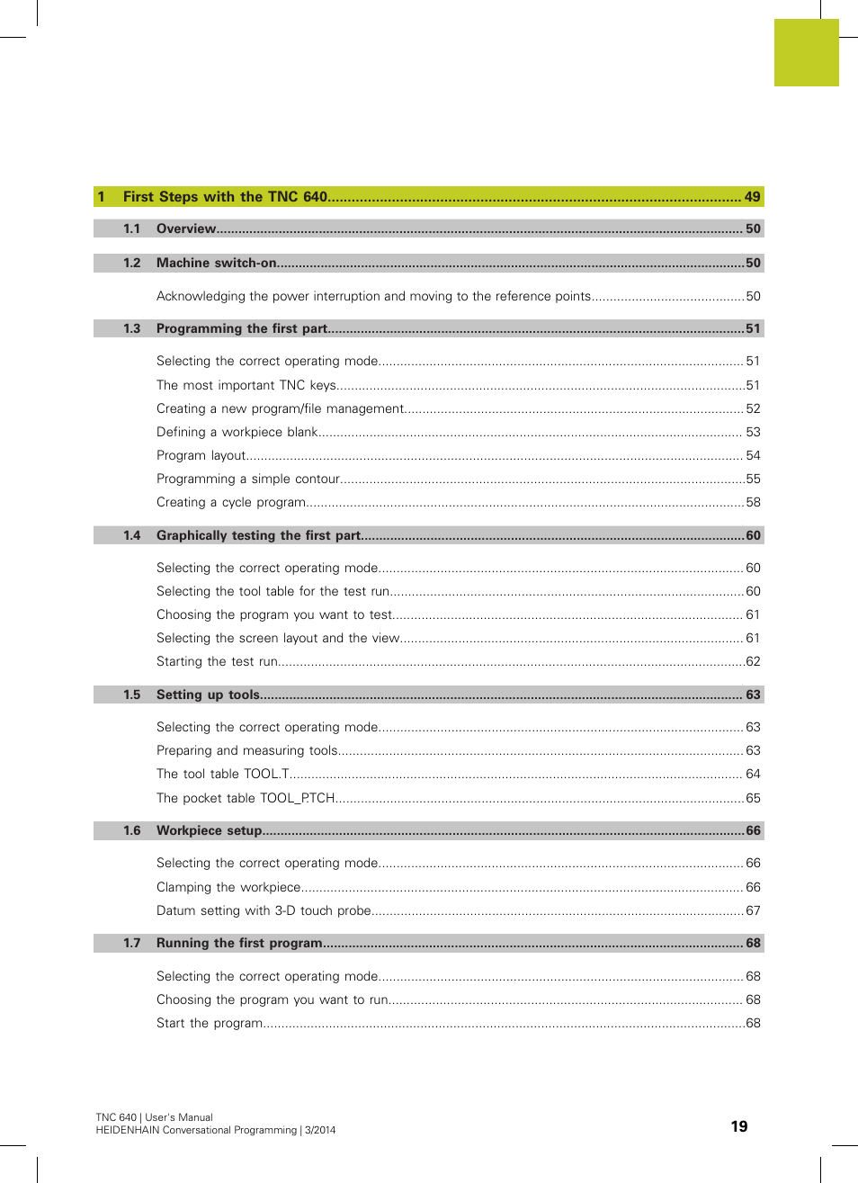 HEIDENHAIN TNC 640 (34059x-04) User Manual | Page 19 / 679