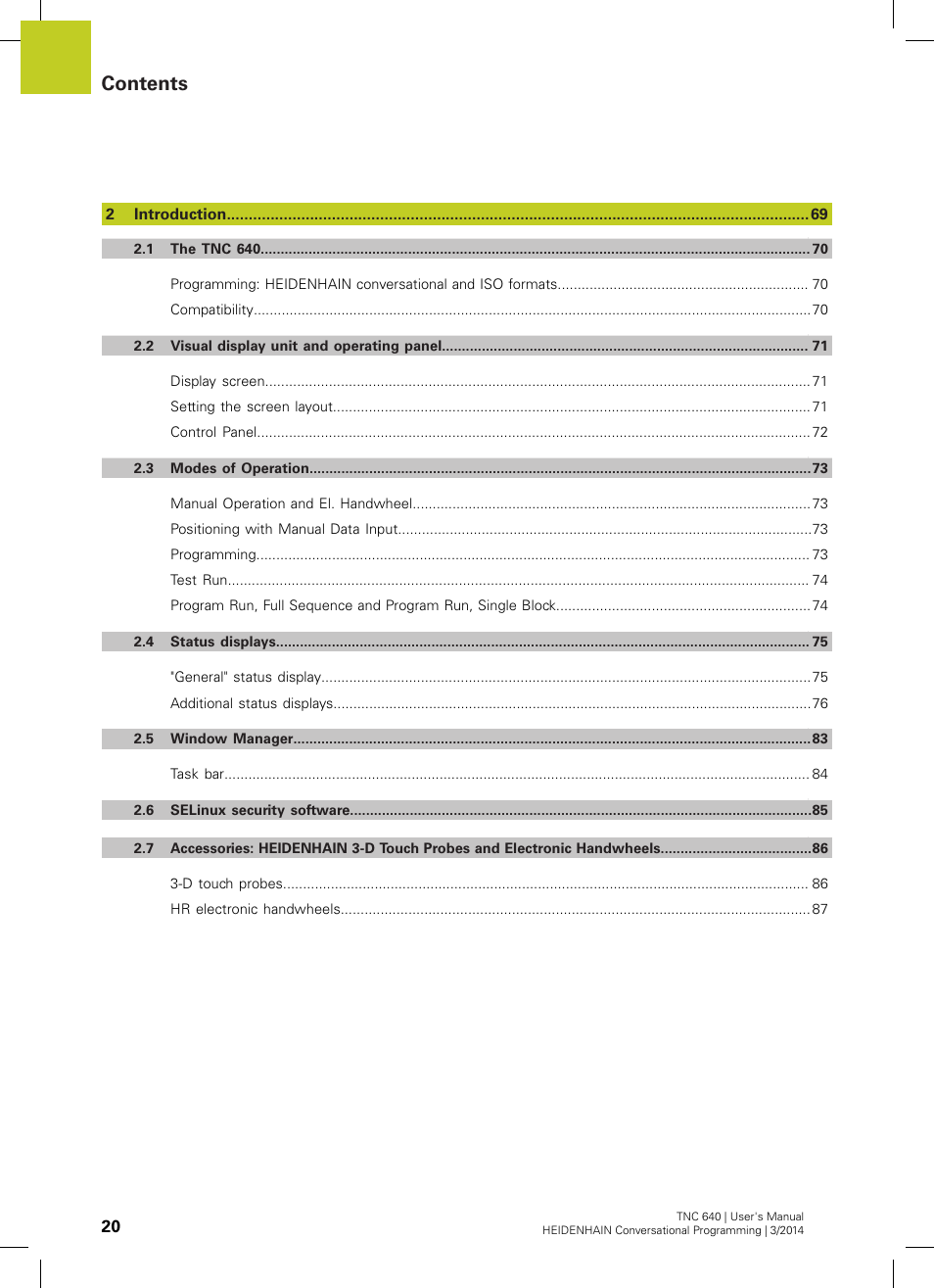 HEIDENHAIN TNC 640 (34059x-04) User Manual | Page 20 / 679