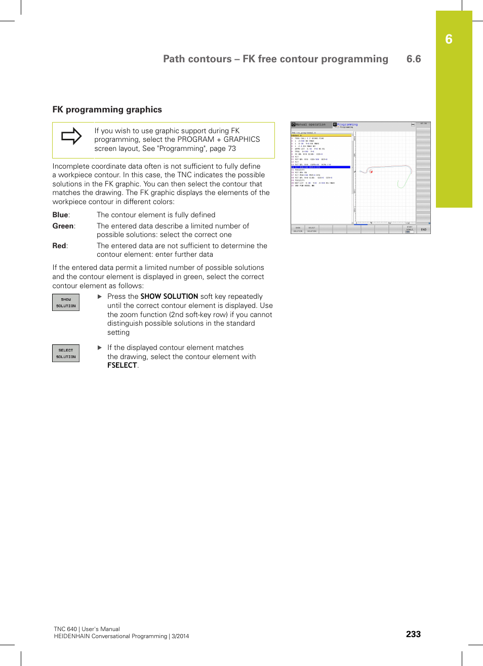 Fk programming graphics, Path contours – fk free contour programming 6.6 | HEIDENHAIN TNC 640 (34059x-04) User Manual | Page 233 / 679