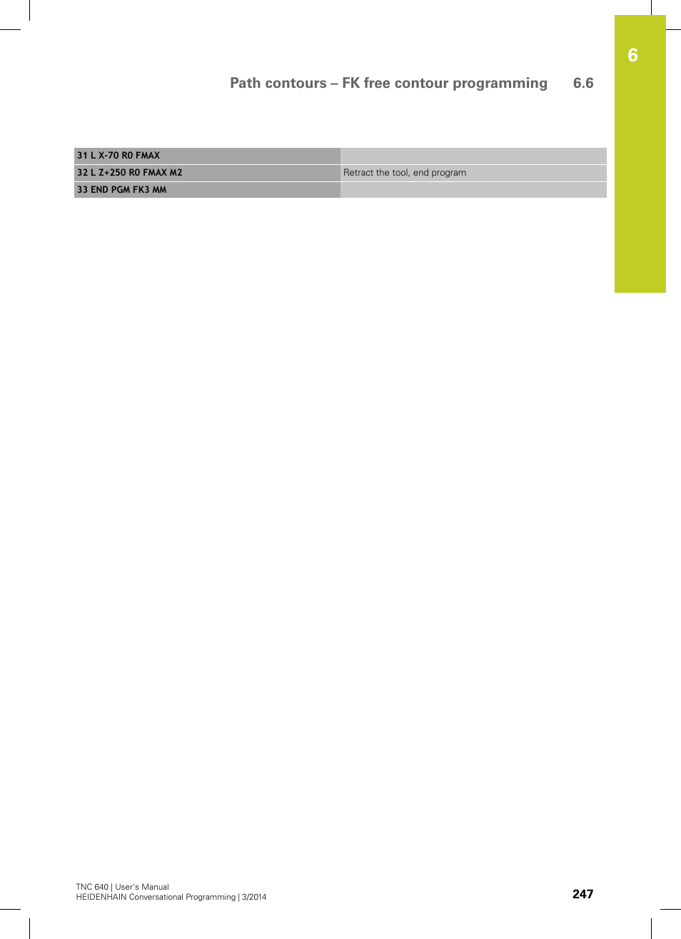 Path contours – fk free contour programming 6.6 | HEIDENHAIN TNC 640 (34059x-04) User Manual | Page 247 / 679