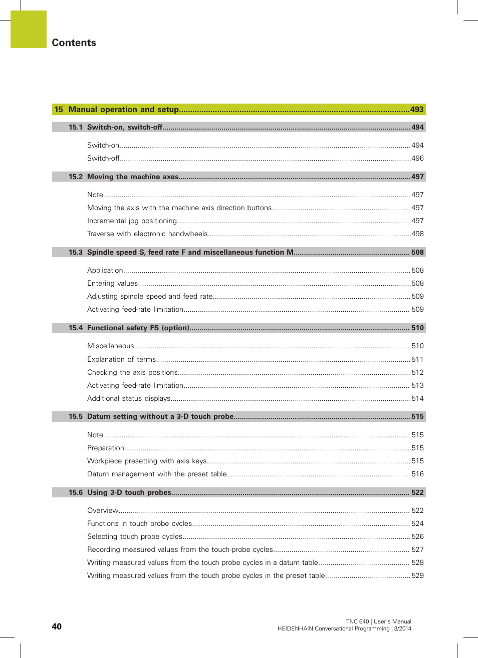 HEIDENHAIN TNC 640 (34059x-04) User Manual | Page 40 / 679