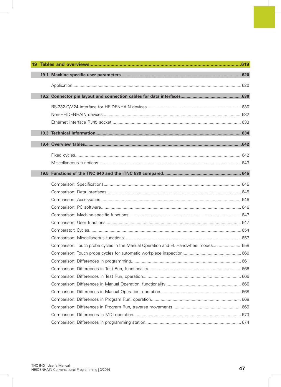 HEIDENHAIN TNC 640 (34059x-04) User Manual | Page 47 / 679