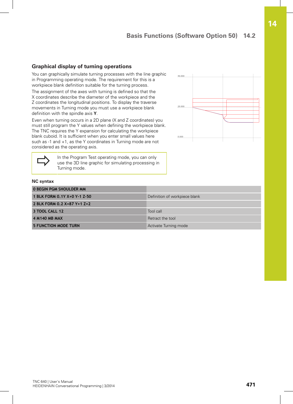 Graphical display of turning operations | HEIDENHAIN TNC 640 (34059x-04) User Manual | Page 471 / 679
