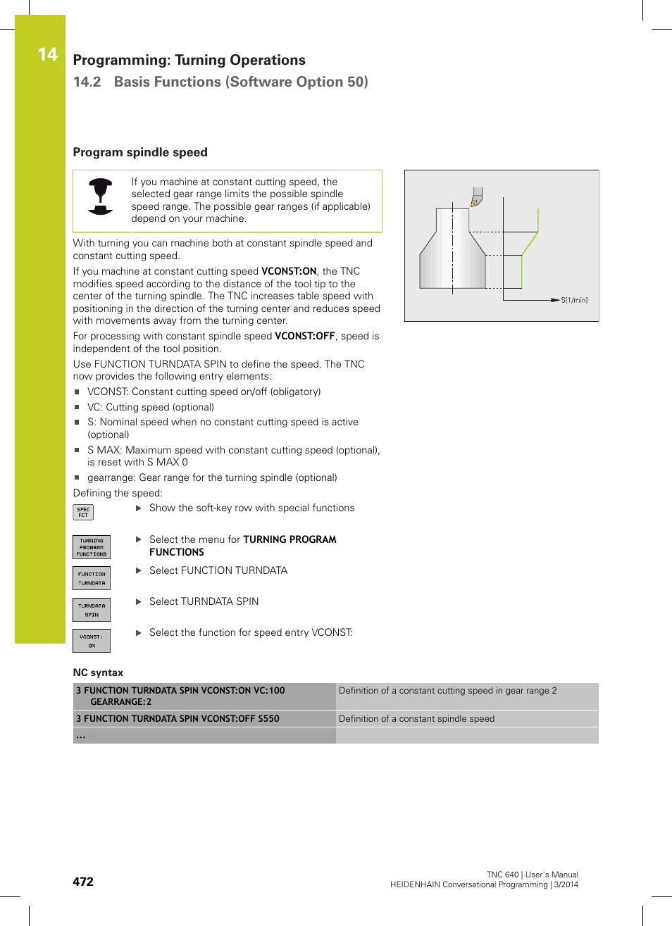 Program spindle speed, Or maximum speed ("program | HEIDENHAIN TNC 640 (34059x-04) User Manual | Page 472 / 679
