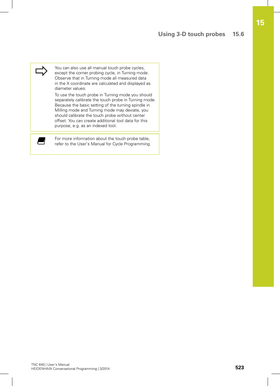 Using 3-d touch probes 15.6 | HEIDENHAIN TNC 640 (34059x-04) User Manual | Page 523 / 679