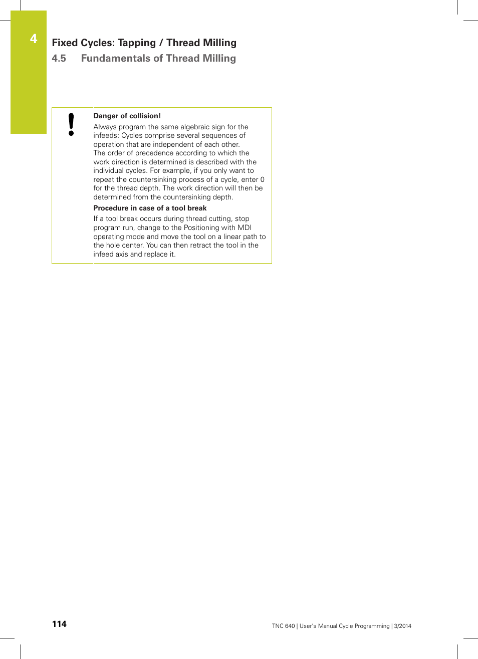 HEIDENHAIN TNC 640 (34059x-04) Cycle programming User Manual | Page 114 / 603