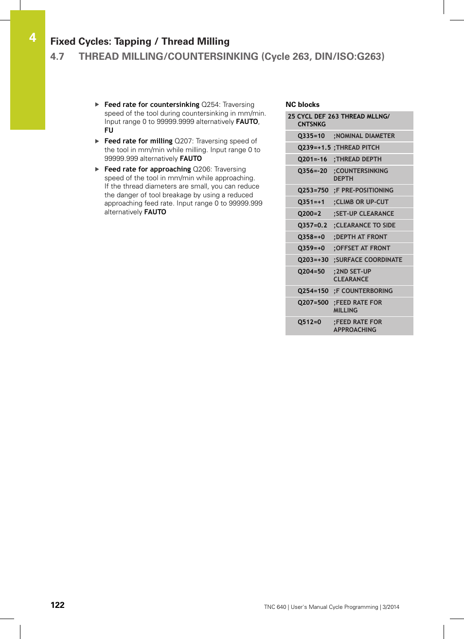 HEIDENHAIN TNC 640 (34059x-04) Cycle programming User Manual | Page 122 / 603