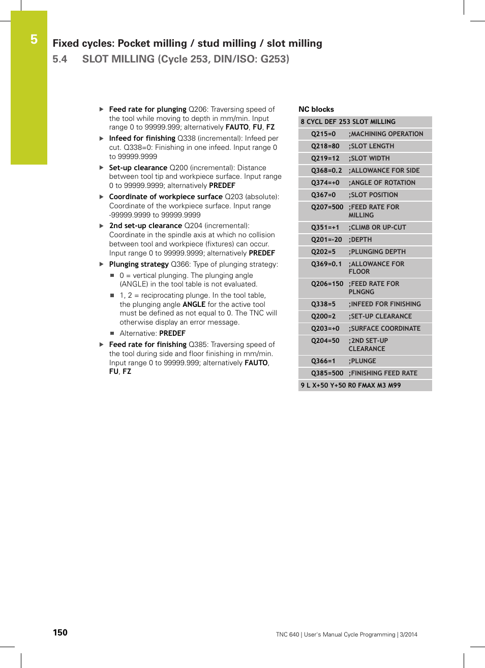 HEIDENHAIN TNC 640 (34059x-04) Cycle programming User Manual | Page 150 / 603